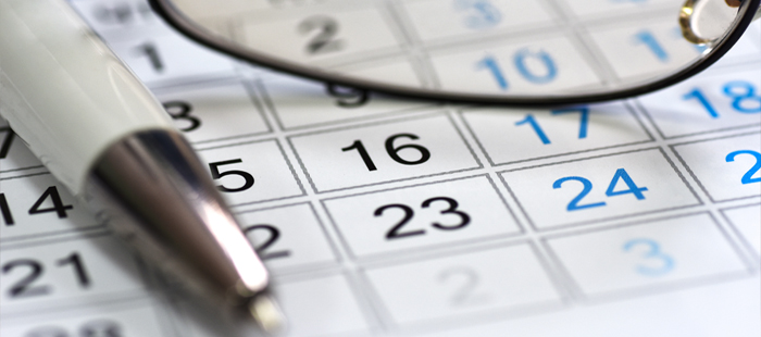 Attorney Jim Goldsmith - Important Calendar Dates