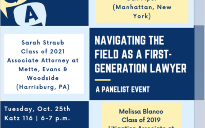 Navigating the Field as a First-Generation Lawyer Features Attorney Sarah E. Straub as Guest Speaker